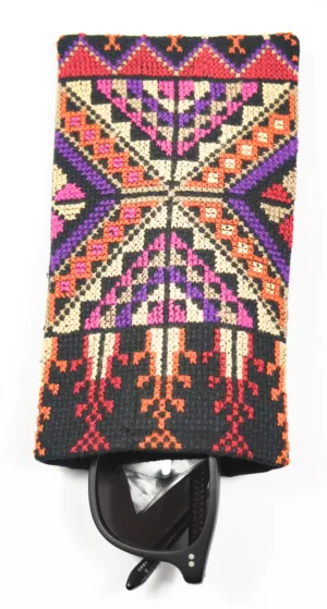 Palestinian Cross Stitch Sunglass Case - Large