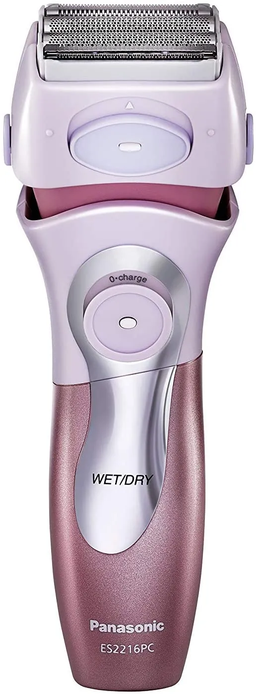 Panasonic Close Curves Ladies Shaver With Bikini Trimmer, Pink, 4 Blade Electric Shaver with Bikini Attachment- Wet/Dry
