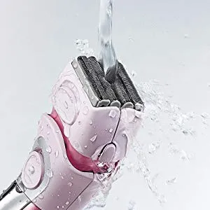Panasonic Close Curves Ladies Shaver With Bikini Trimmer, Pink, 4 Blade Electric Shaver with Bikini Attachment- Wet/Dry