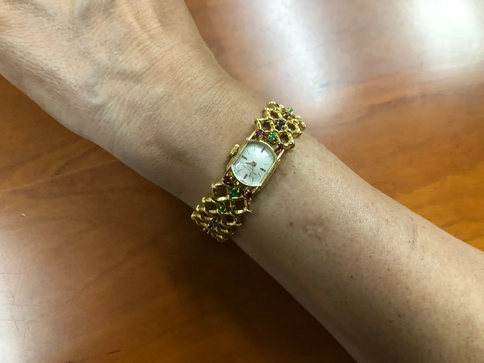 Patek Philippe Ladies 18k Yellow Gold Hand-Winding Watch w/ Ornate Gubelin Band