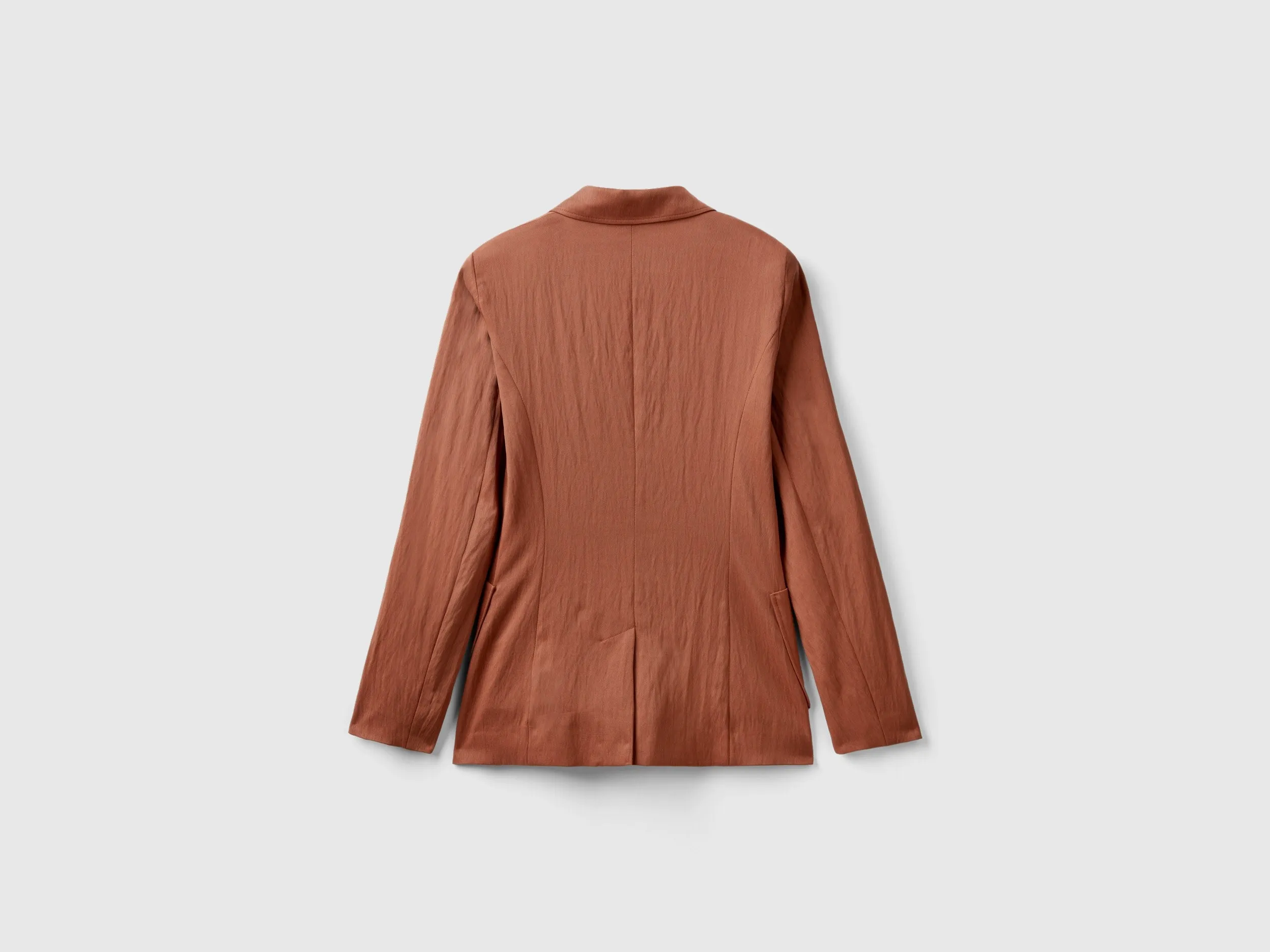 Peaked Lapel Collar Solid Blazer