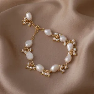 Pearl & 18K Gold-Plated Botany Station Bracelet
