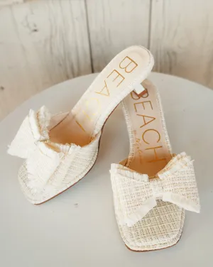 Penelope White Heel