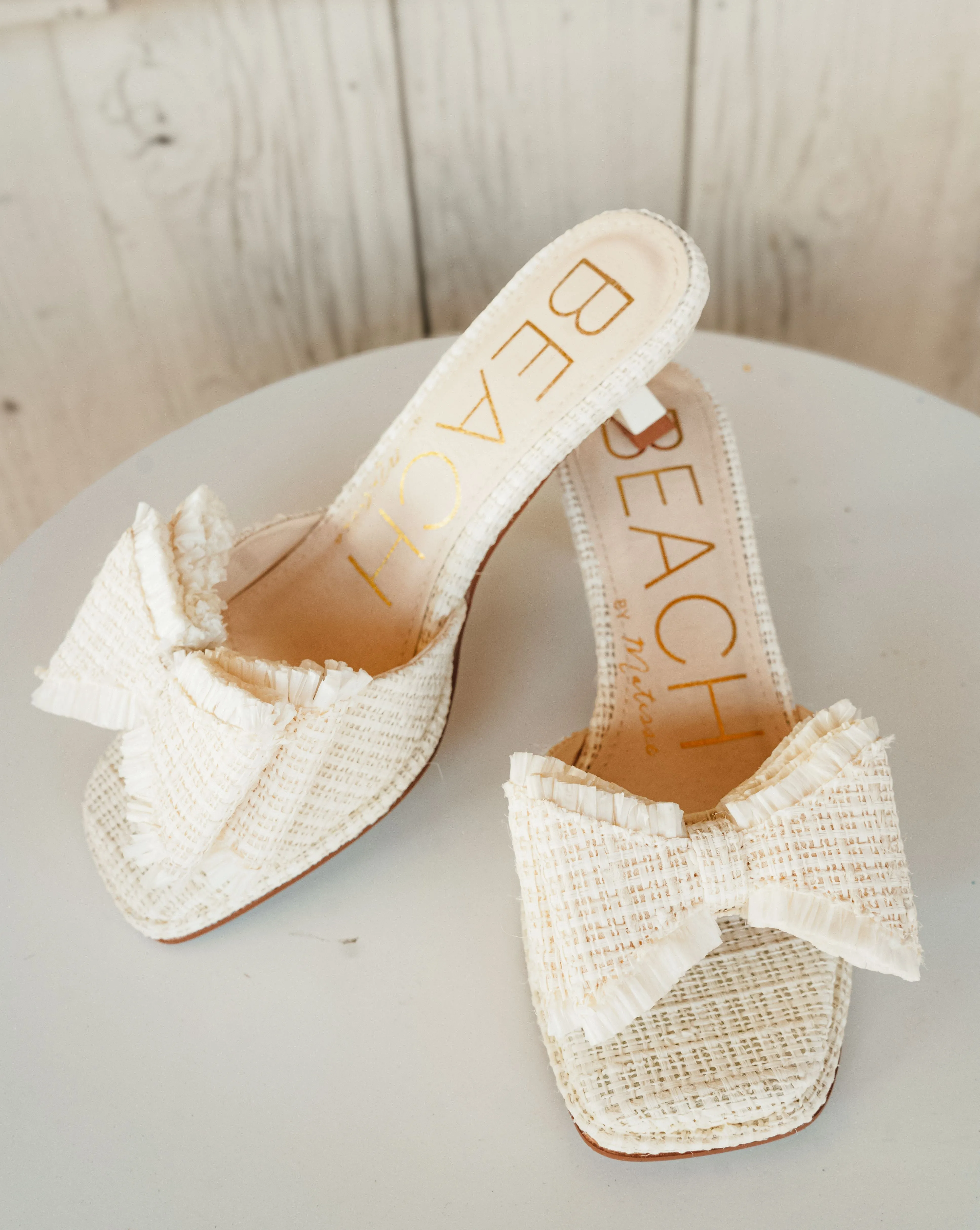Penelope White Heel