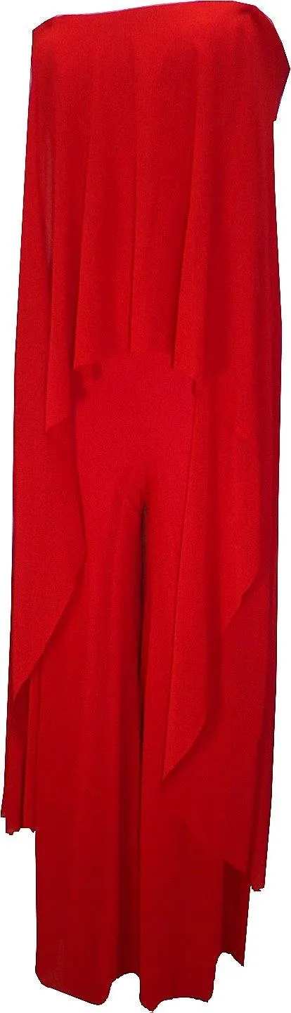 Petit Pois Strapless Red Jumpsuit