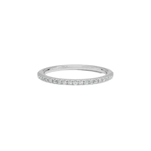 Petite Half Pavé Diamond Ring