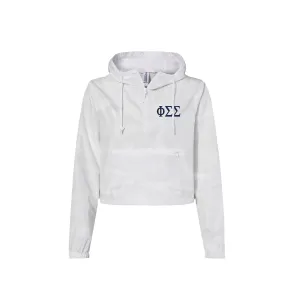 Phi Sigma Sigma Crop Windbreaker