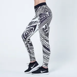 Physiq Apparel - Neolite Leggings - Black/White - Tattoo