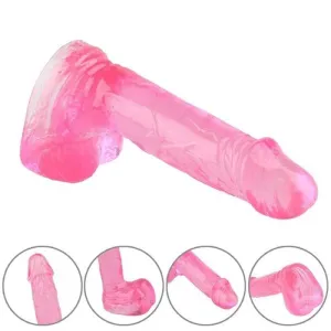Pink Realistic Flesh Suction Cup Dildo