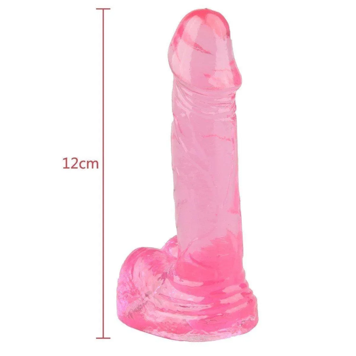 Pink Realistic Flesh Suction Cup Dildo