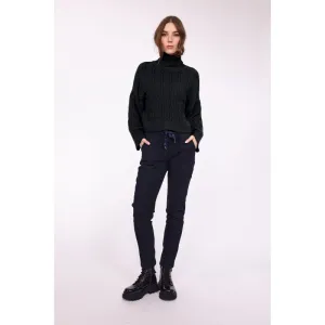 Pistache Cableknit Turleneck
