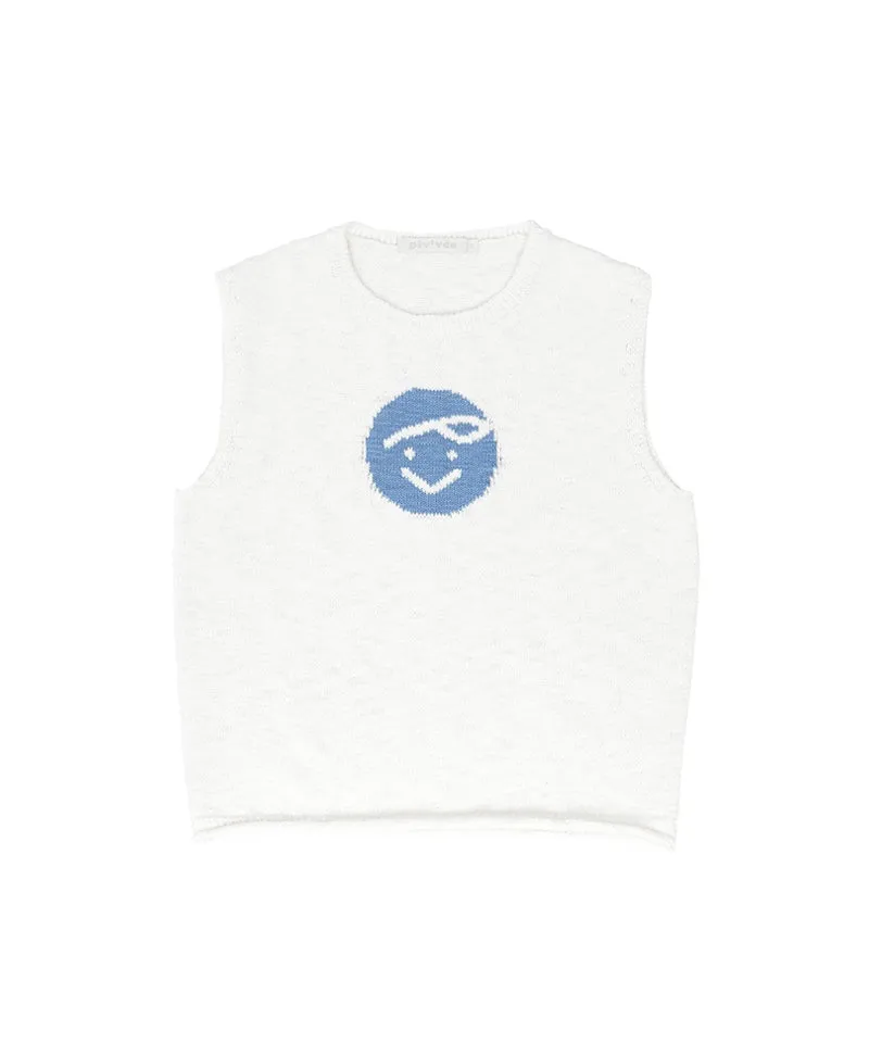 PIV'VEE Slub Cotton Knit Vest