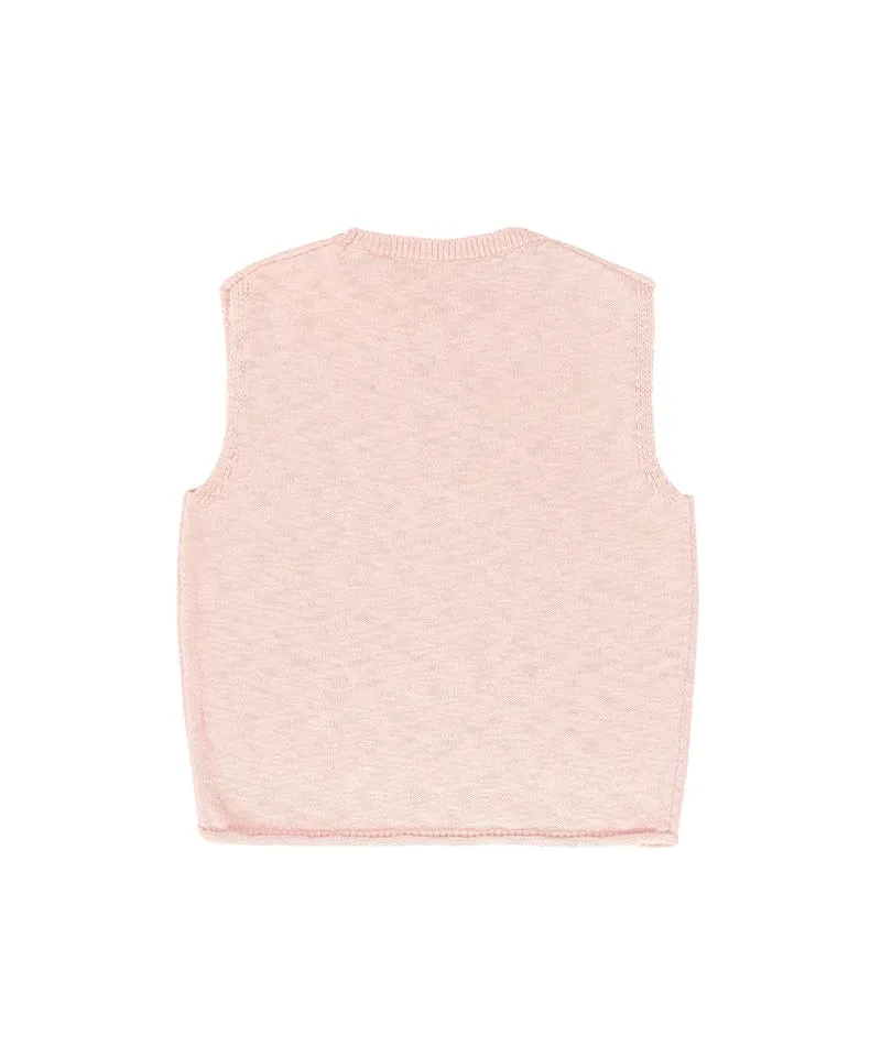 PIV'VEE Slub Cotton Knit Vest
