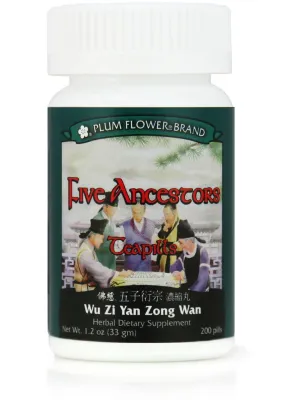 Plum Flower, Five Ancestors Formula, Wu Zi Yan Zong Wan, 200 ct