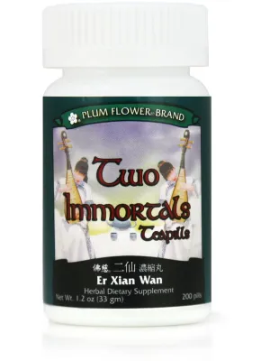 Plum Flower, Two Immortals Formula, Er Xian Wan, 200 ct