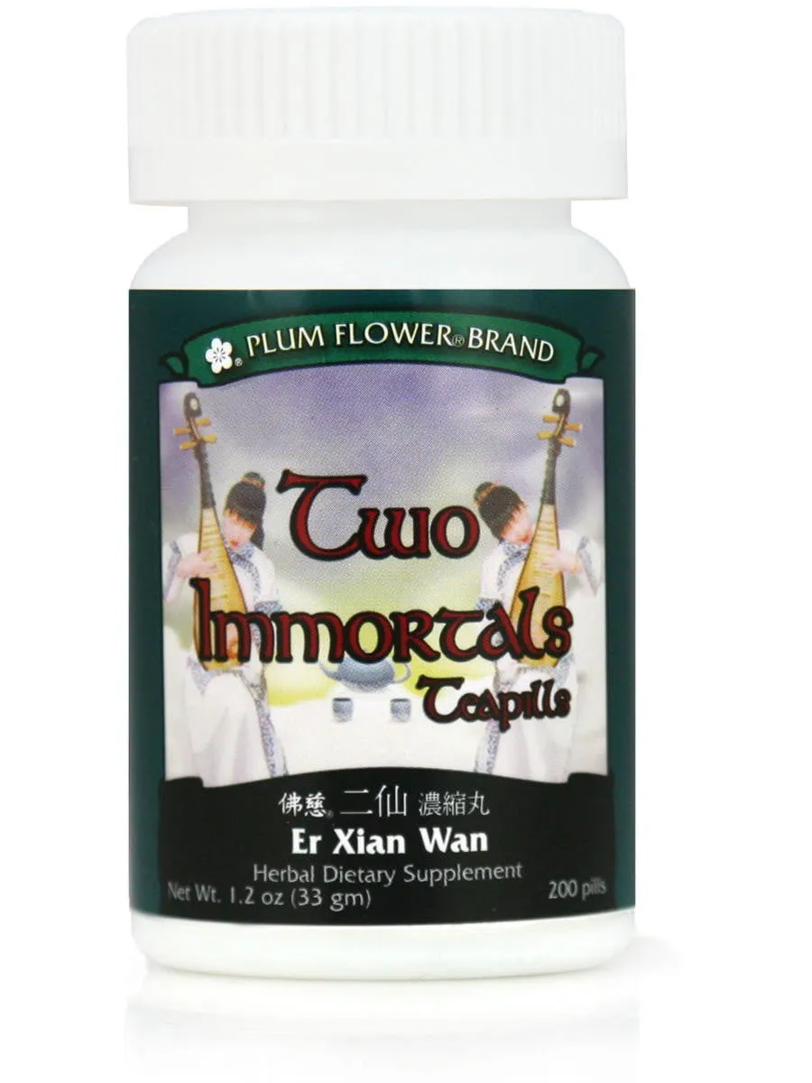 Plum Flower, Two Immortals Formula, Er Xian Wan, 200 ct