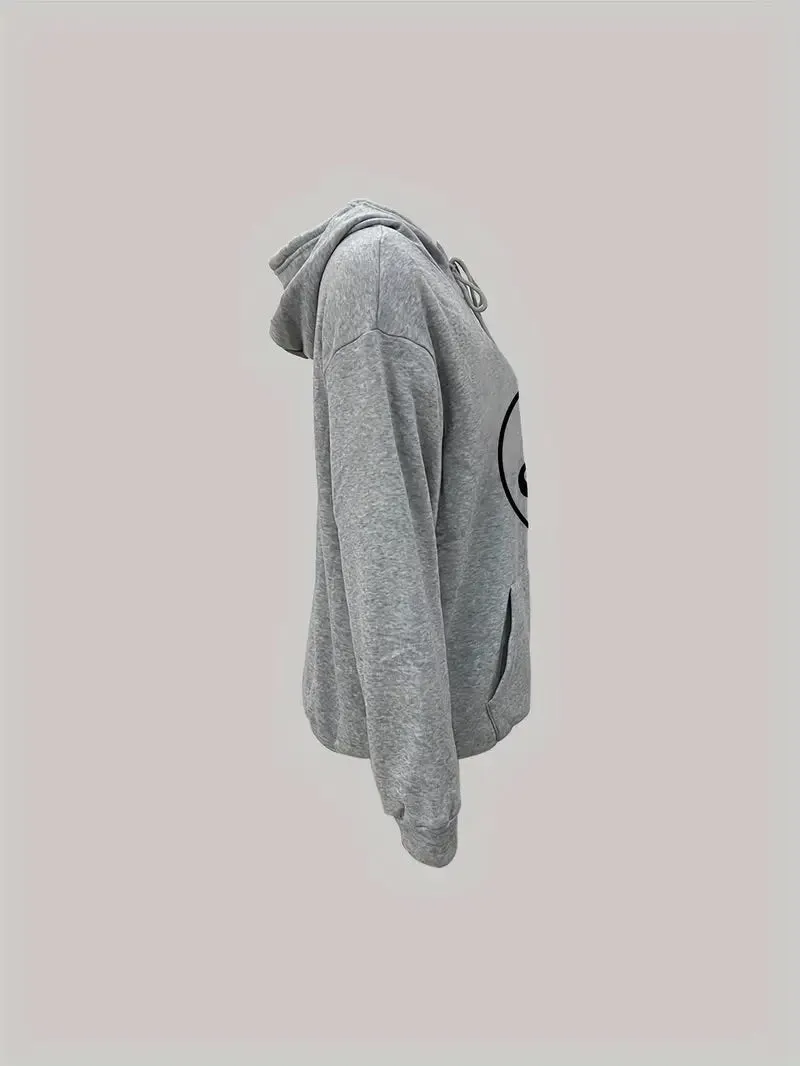 Plus Size Casual Sweatshirt, Women's Plus Baseball