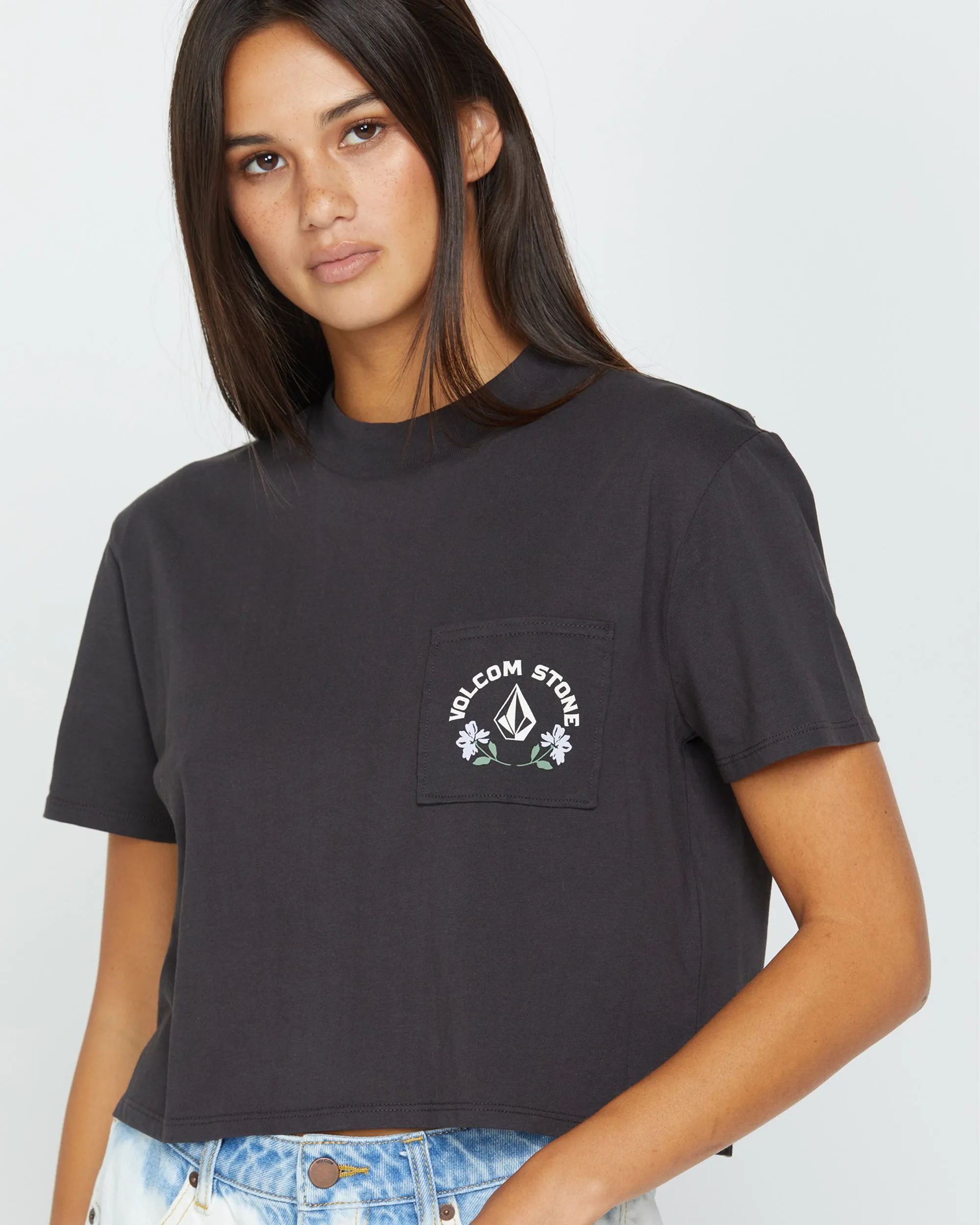 Pocket Dial T-shirt - VINTAGE BLACK