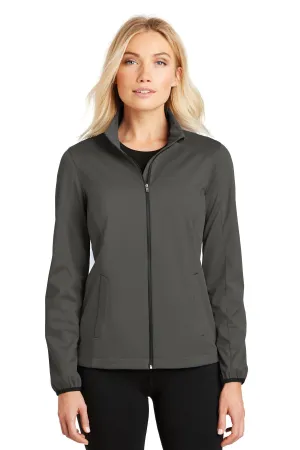 Port Authority Women's Active Soft Shell Jacket. L717 Grey Steel