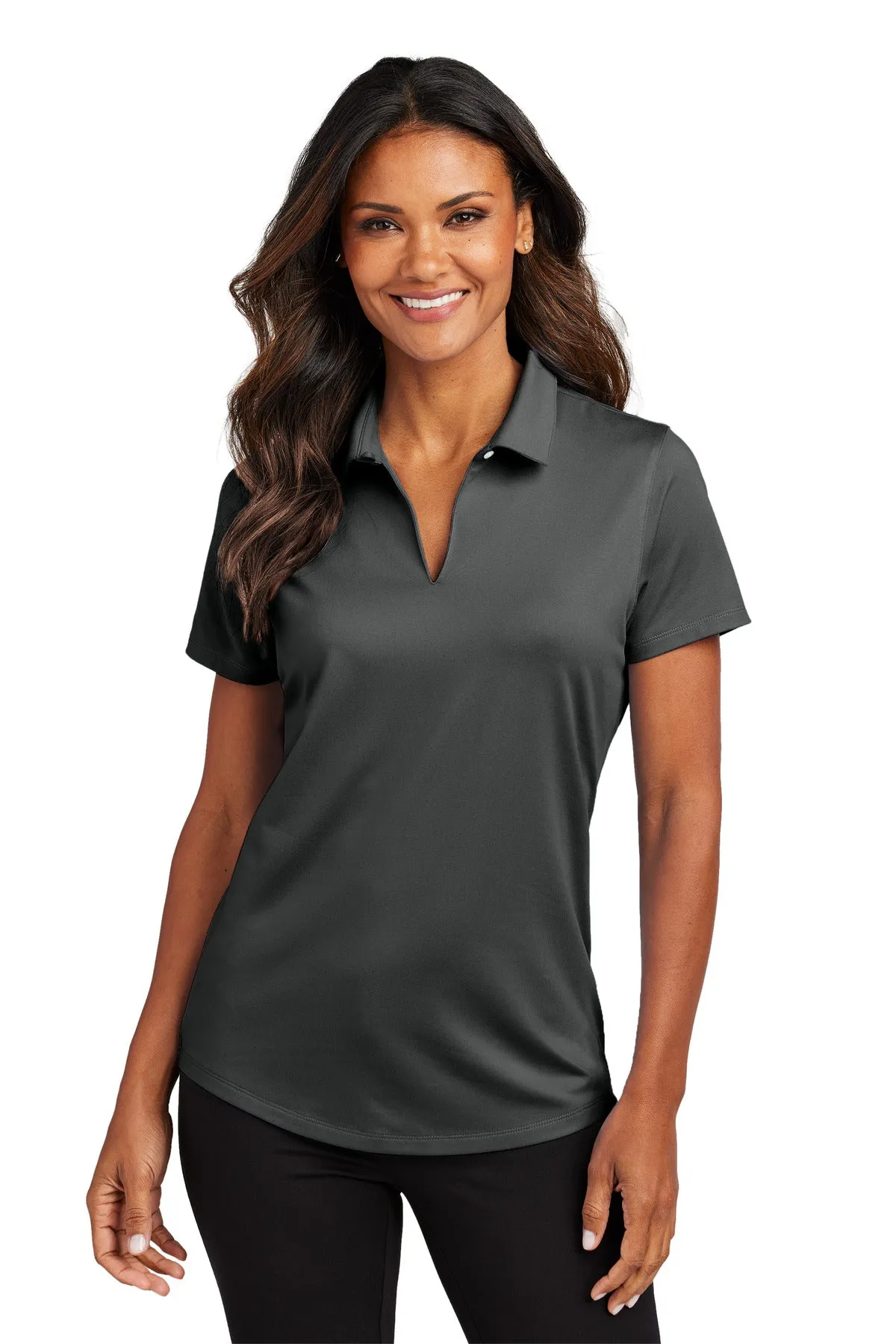 Port Authority Women's City Stretch Polo LK683 Graphite