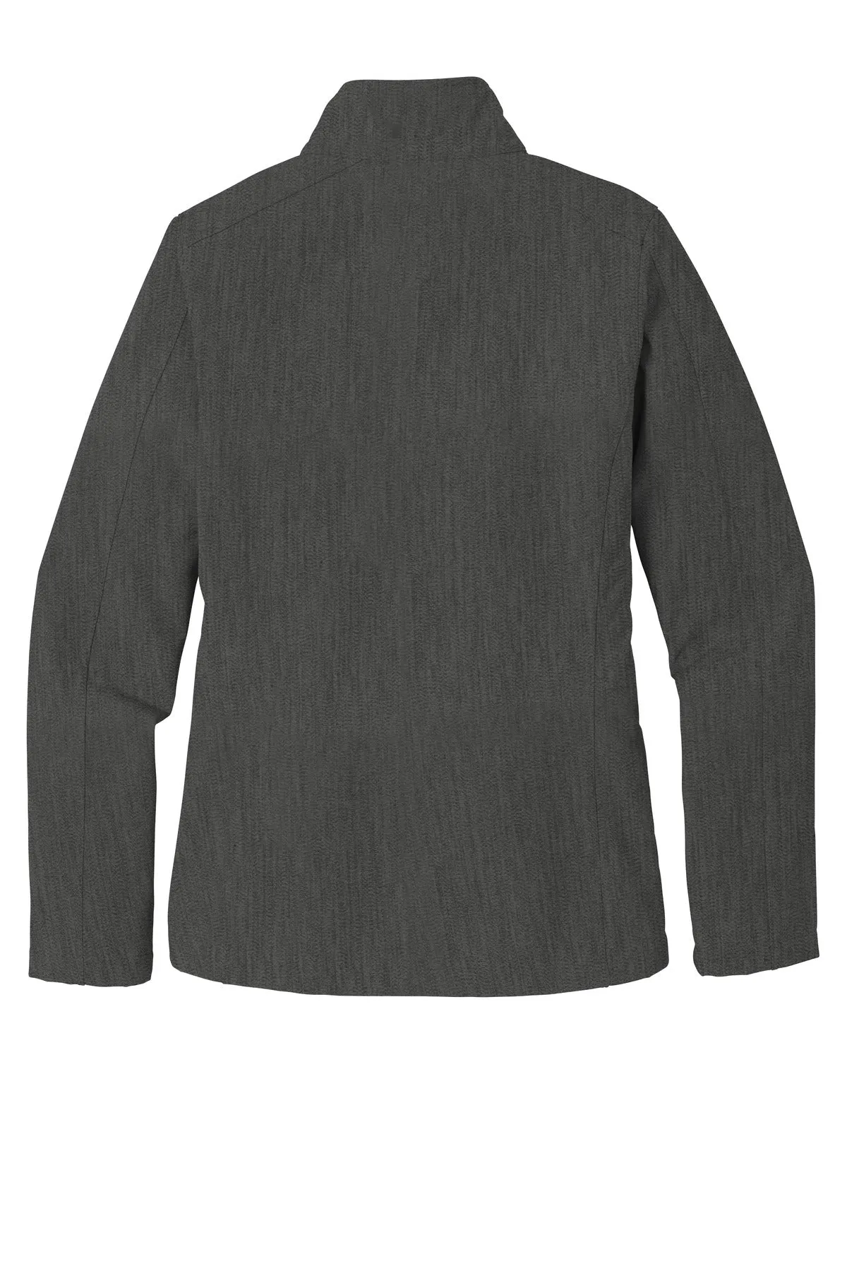 Port Authority Women's Core Soft Shell Jacket. L317 Black Charcoal Heather