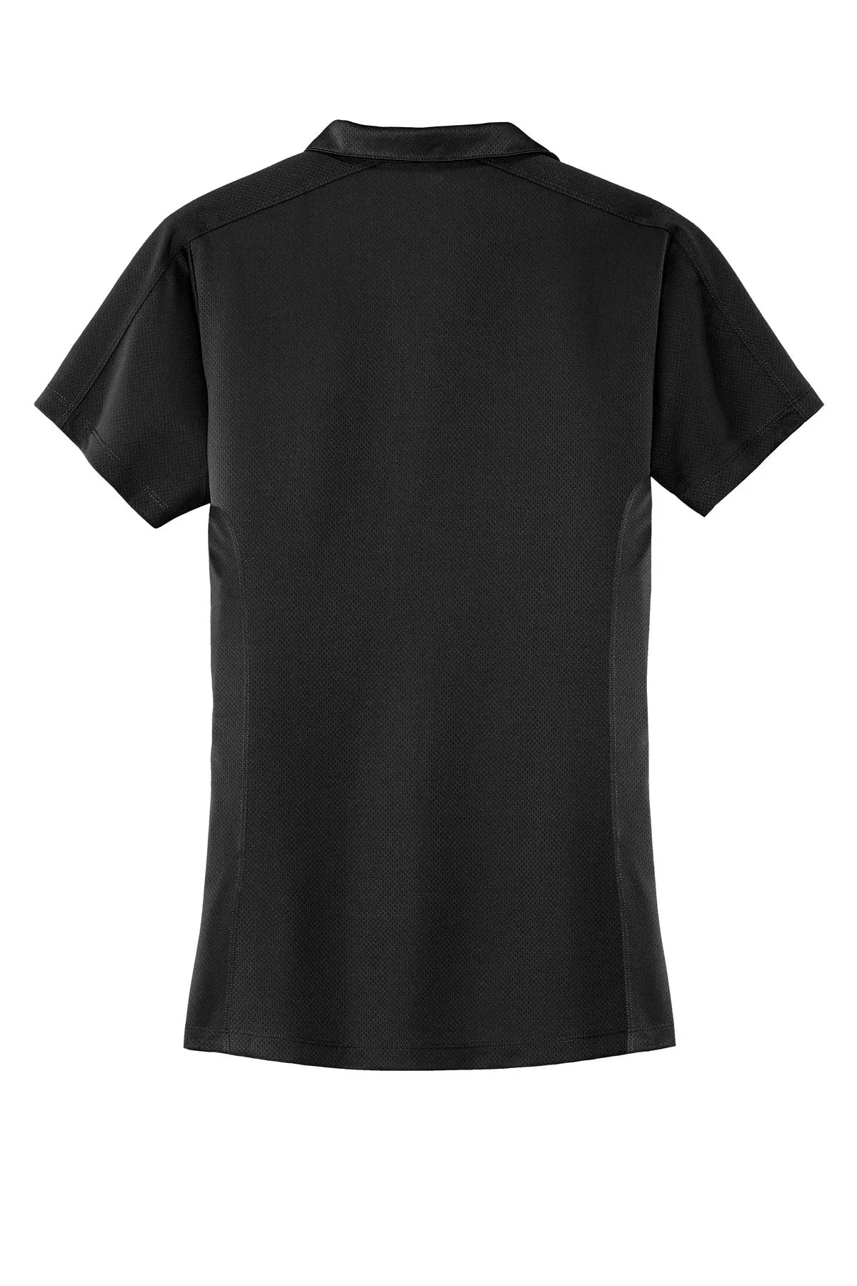 Port Authority Women's Diamond Jacquard Polo. L569 Black