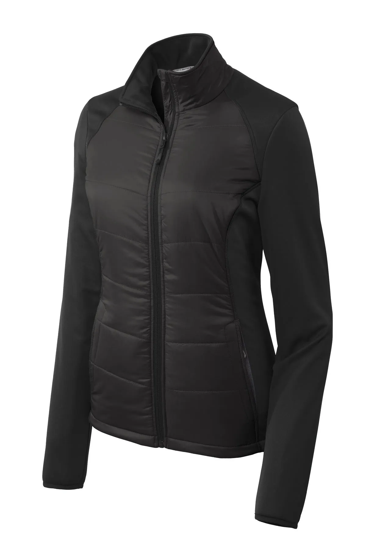 Port Authority Women's Hybrid Soft Shell Jacket. L787 Deep Black