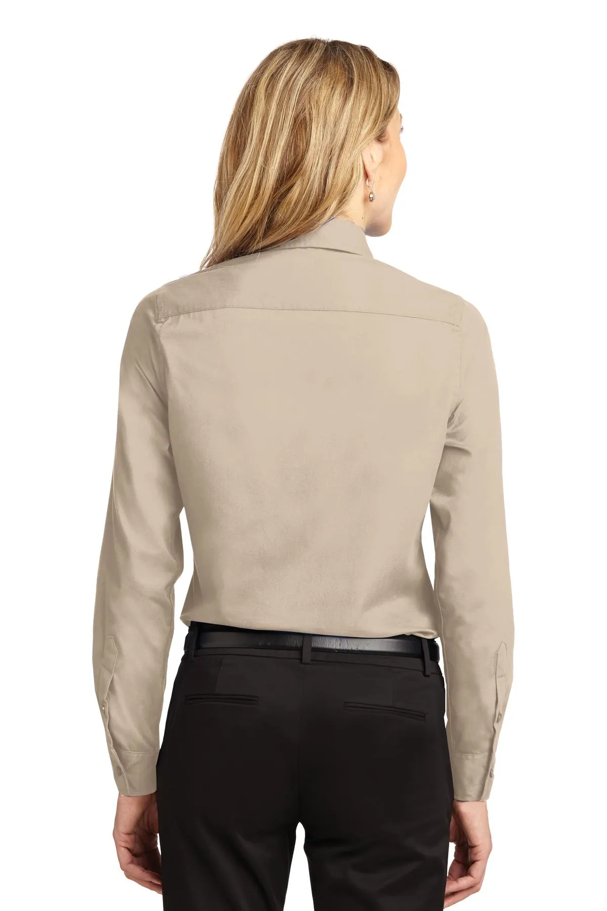 Port Authority Women's Long Sleeve Easy Care Shirt.  L608 Stone
