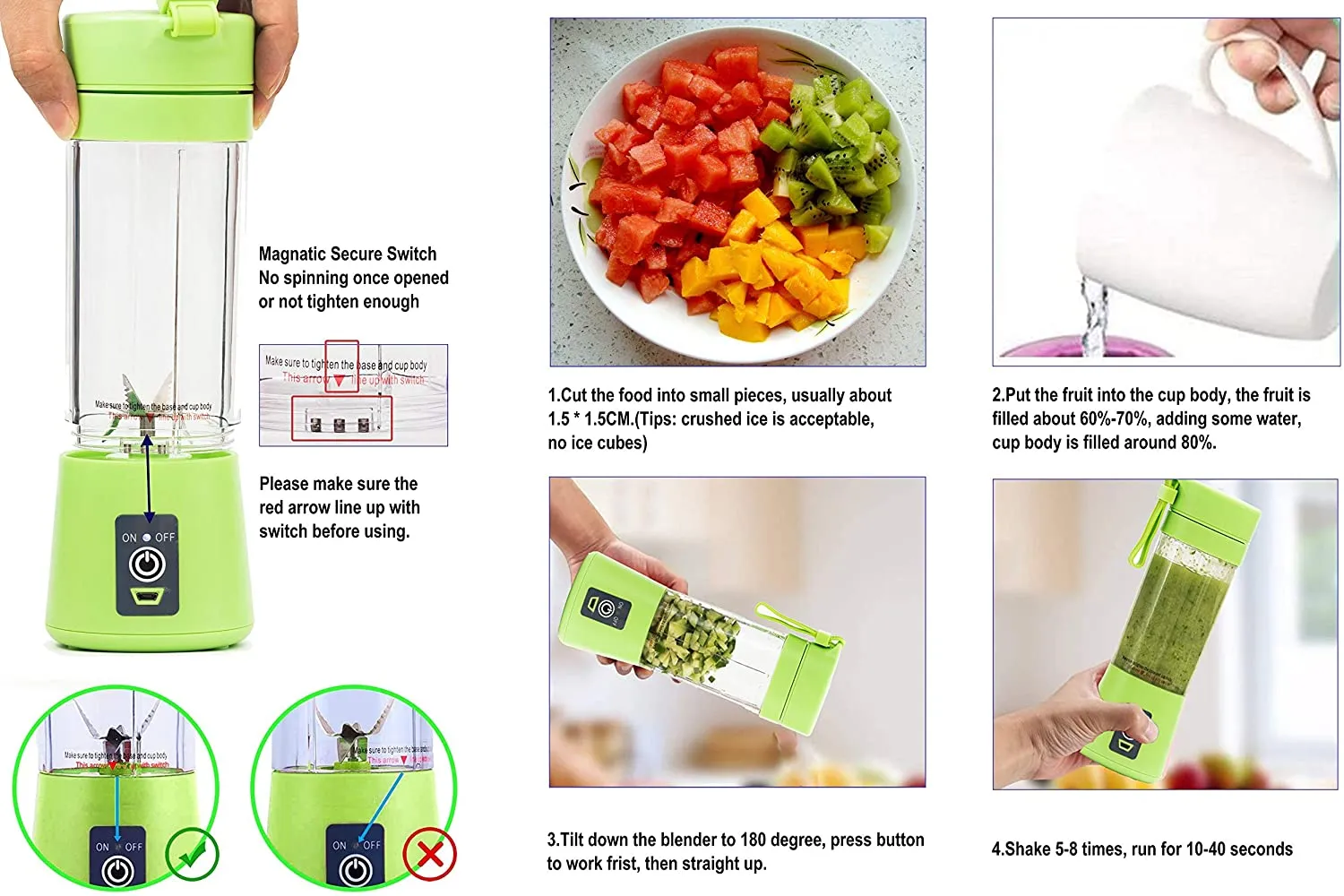 Portable Blender -- 4 Colors!