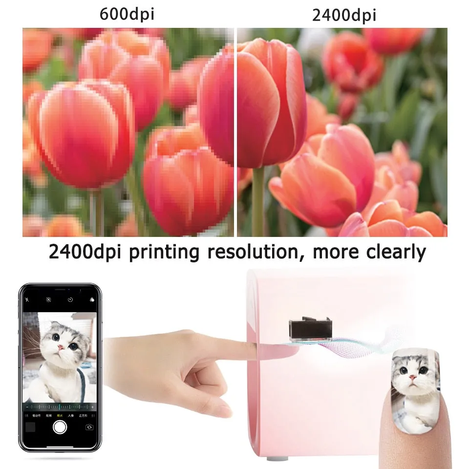 Portable Nail Printer M1 Intelligent Nail Art Equipment Printing Machine