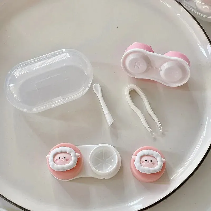 Premium Women's Contact Lens Kit Holder - Compact & Stylish Storage Solution
