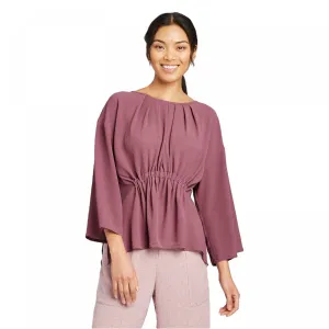 Prologue Women's Dolman Long Sleeve Crewneck Blouse