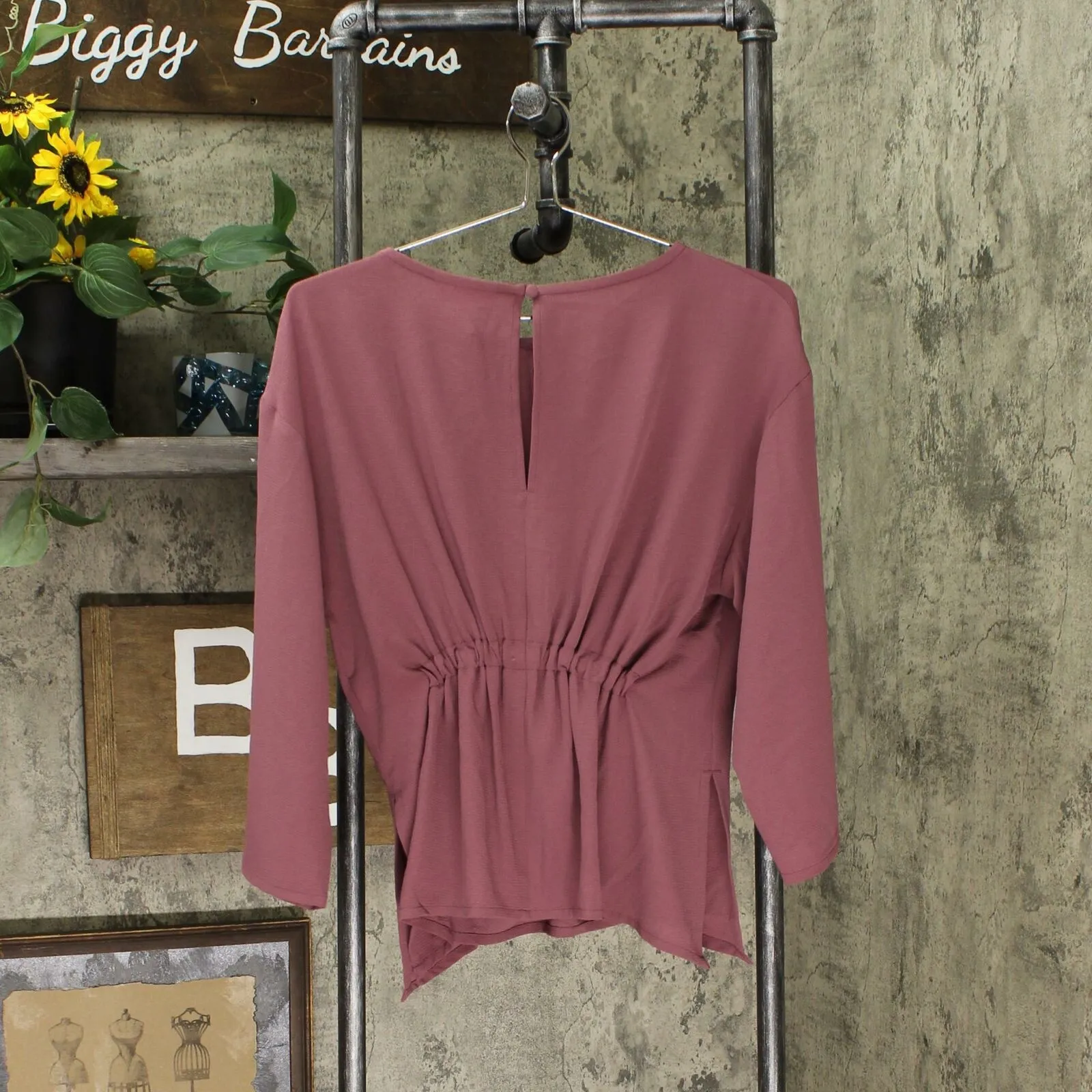 Prologue Women's Dolman Long Sleeve Crewneck Blouse