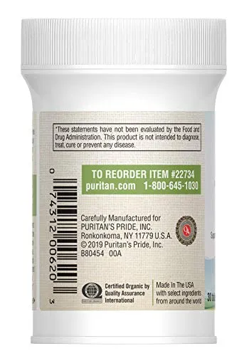 Puritan's Pride Multivitaminas orgánicas para mujer, 30, 1