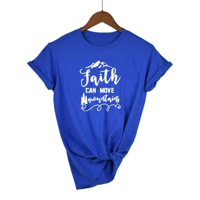 "Faith Can Move Mountains" Women's S/S Tee