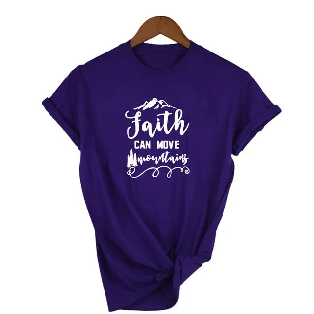 "Faith Can Move Mountains" Women's S/S Tee