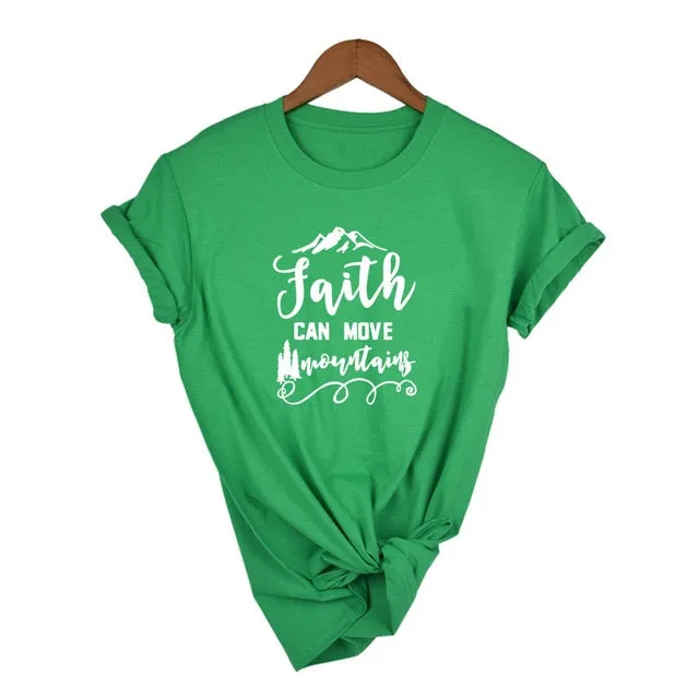 "Faith Can Move Mountains" Women's S/S Tee