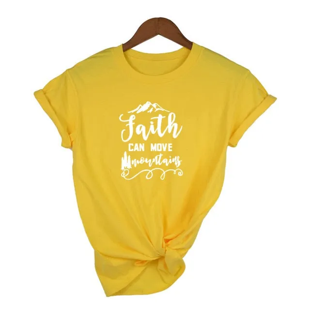 "Faith Can Move Mountains" Women's S/S Tee