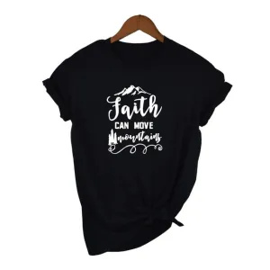 "Faith Can Move Mountains" Women's S/S Tee