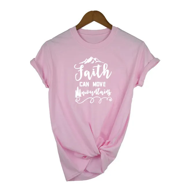 "Faith Can Move Mountains" Women's S/S Tee