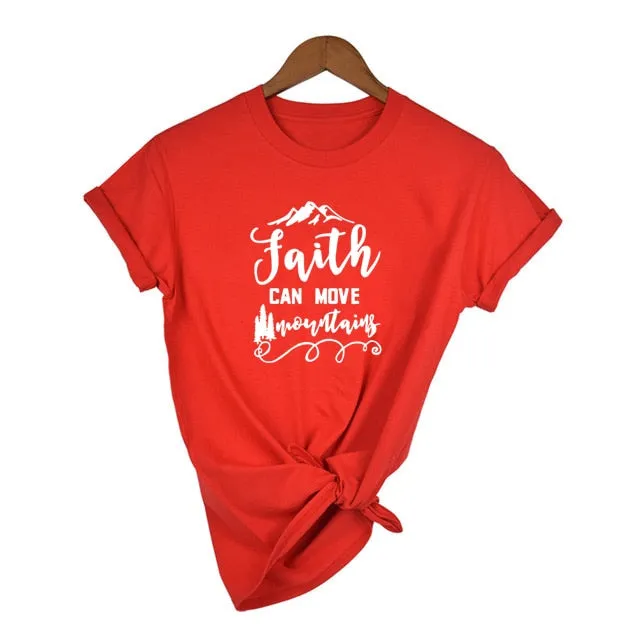 "Faith Can Move Mountains" Women's S/S Tee