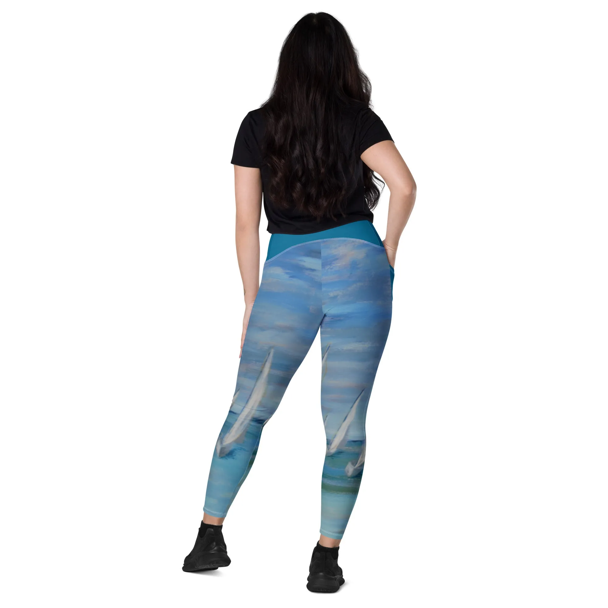 "Incoming - One Design" Women's Leggings with Pockets