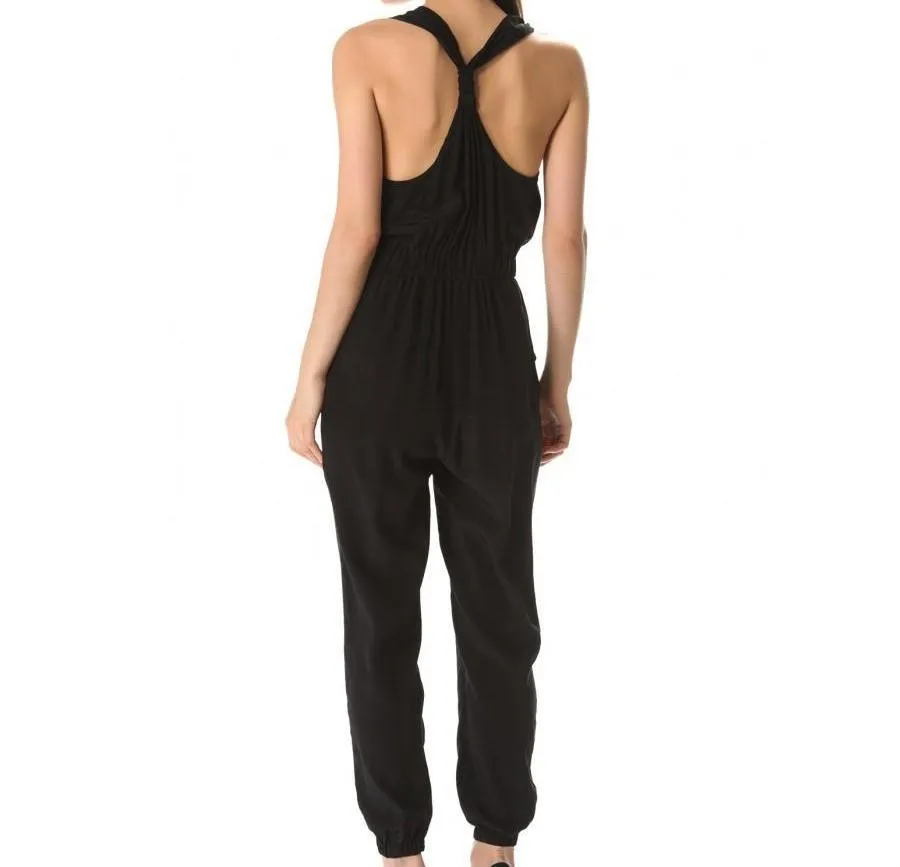 Race For The Racerback Silk Jumpsuit