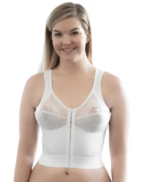 Rago Front Closure Back Support Long Line Shapewear Bra