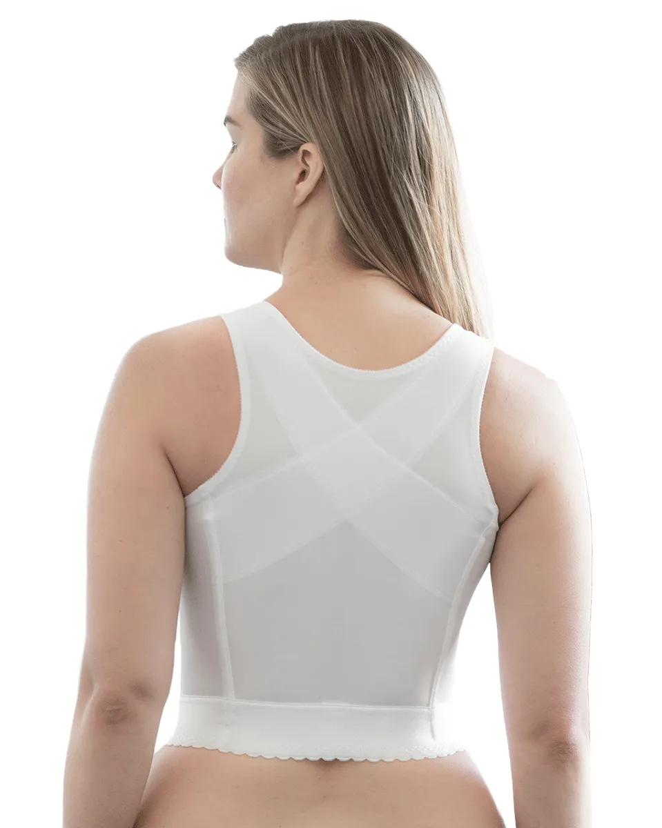 Rago Front Closure Back Support Long Line Shapewear Bra