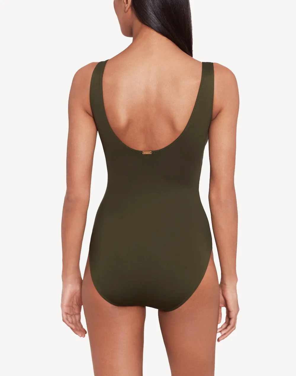 Ralph Lauren Beach Club Ruffle Surplice One Piece