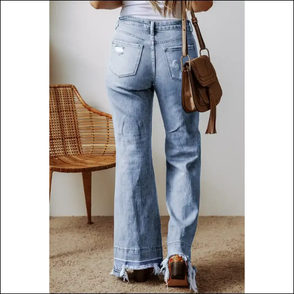 Raw Hem Bootcut Jeans: Step Into Style & Comfort, no Tailors Allowed! 😜