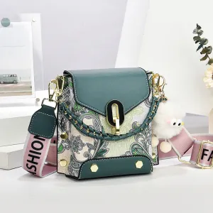 REALAIOT 2025 High sense women's messenger mobile phone bag women's 2025 new hot-selling niche portable pu versatile shoulder bag women's bag