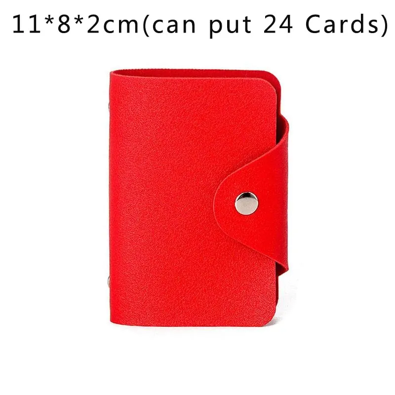 Realaiot 26 Card Slots Card Holder With Button Photocard ID Holder Photo Album Cute Cartoon Fruit Animal Print Name Card ID Holder Book