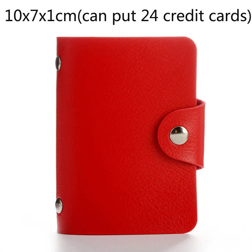 Realaiot 26 Card Slots Card Holder With Button Photocard ID Holder Photo Album Cute Cartoon Fruit Animal Print Name Card ID Holder Book